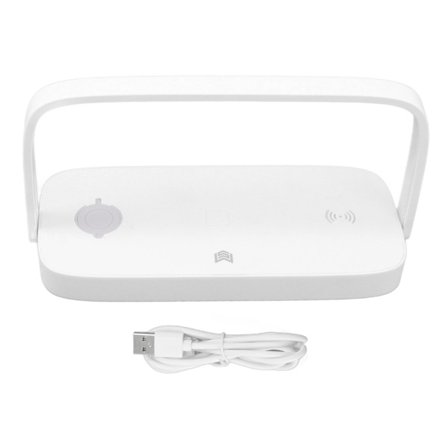 3 i 1 Trådløs Lader Hurtiglading med Overstrøms- og Overspenningsbeskyttelse og Nattlys Gave