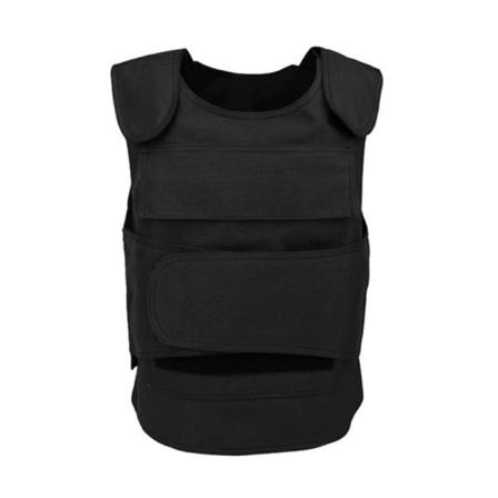 Sort taktisk vest foran og bagpå Sikkerhedsvest CS kampudstyr sort zdq