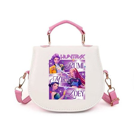 Tegneserie tegneserie djeveljakt damegruppe liten veske kpop mote pu diagonal form liten veske