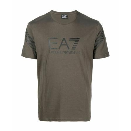 Emporio Armani Ea7, T-Shirts Beige, Heren, Maat:L