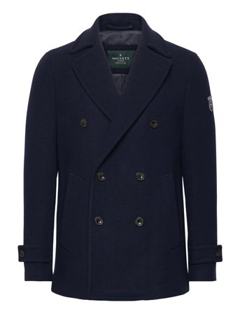 Greenwich Peacoat Navy Hackett London