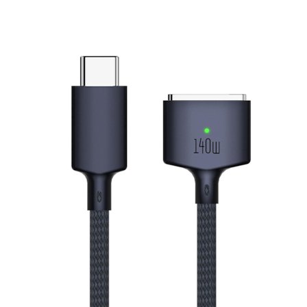 USB-C - Magneettinen 3 -pikalatauskaapeli (2 m), yhteensopiva MacBook Airin kanssa (15''/13'' M4 2025, M3 2024, 15'' M2 2023, 13" M2 2022), MacBook Pr