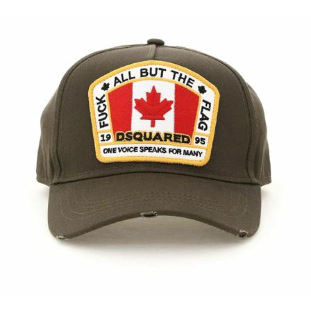 Dsquared2 Baseball Cap Grøn, Herre Huer Kasketter og Hatte, Størrelse: ONE Size