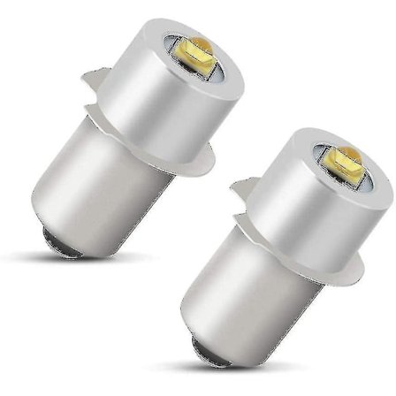 P13.5s LED-taskulamppipoltin, tehokas päivitys, LED-polttimen vaihtopaketti, 2 kpl