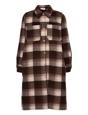 NORR | Helia Long Check Shirt | 34