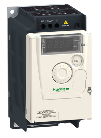 Schneider Electric ATV12 Frekvensomformer 230 V 10 A, 2,2 kW, Elfordeling & strømforsyning