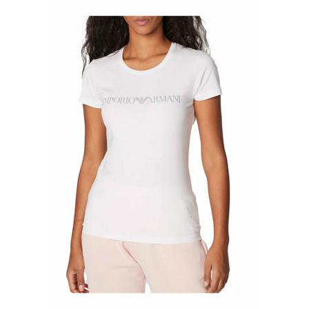 Emporio Armani, T-Shirts Biały, Kobieta, Rozmiar: S