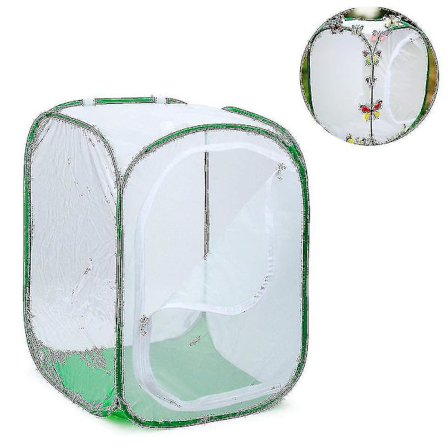 Stort stort hopfällbart fjärilshabitatburterrarium, insekts- och fjärilsnät för avelsinsatser