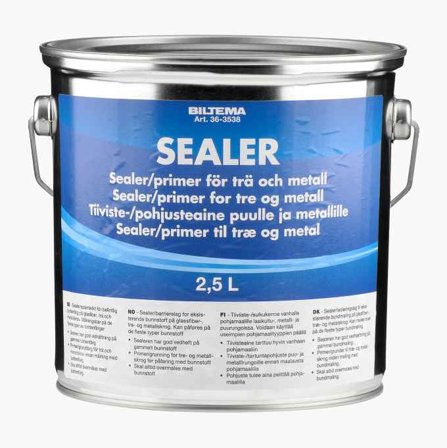 Biltema - Sealer/primer for tre og metall 2 5 liter