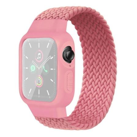 Apple Watch Series 6 / 5 40 mm enkel nylon-urrem - Lyserød / Lyserød Pink