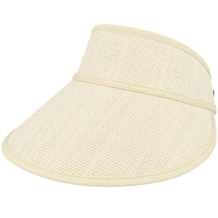 Brixton - Beige visor Keps - Newport Straw Visor Natural/Natural Visor @ Hatstore
