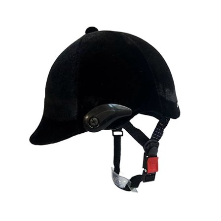 Ridehjelm Hest Svart Fløyel Rideutstyr Komfortabel Ridehatt