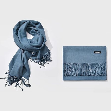 Sininen viskoosihuivi - vauvansininen