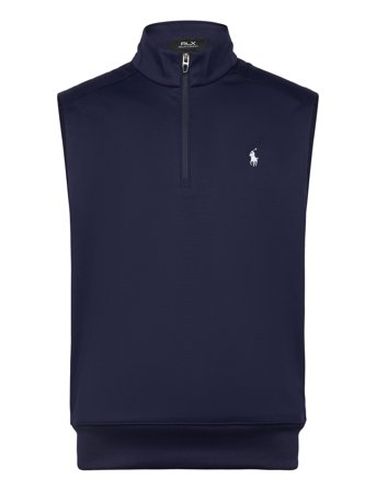 Ralph Lauren Golf Stretch Jersey Quarter-Zip Vest Marinblå