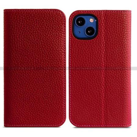 Läderfodral För Iphone11pro Max Röd Flap Stenig Plånbok All-