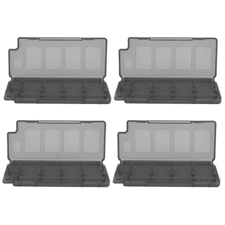 4 st spelkortfodral förvaringslåda med 8 i 1 kortplats + 2 st plats för Nintendo SwitchBlack
