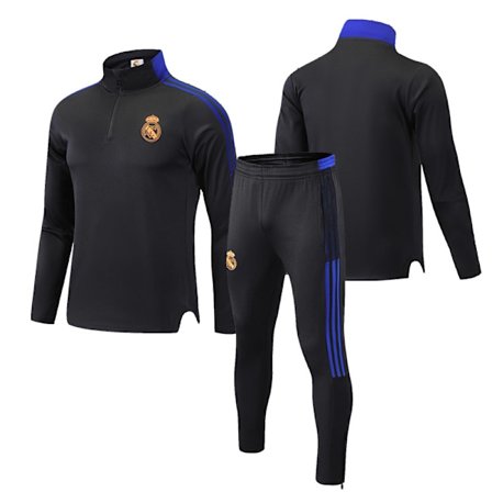 23 Nya Real Madrid Fotbollsträningströja Långärmad Vuxen Ståkrage Halv Blixtlås Höst Vinter Real Madrid Tröja