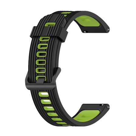 Svart Limegrön Svart Limegrön Silikonarmband kompatibelt med Huawei Watch Gt 3 42mm