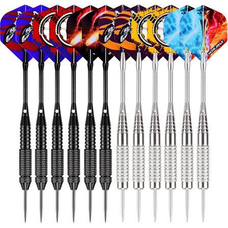 Stålspids, 12 stk. med aluminiumsstænger og 12 finnetyper