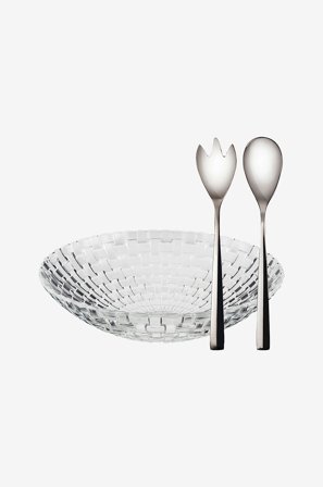 Dorre - Salladskål Glitter 3 delar - Transparent - Servering- & salladsskålar - Från Homeroom