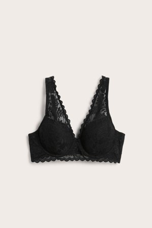 Kappahl | Vattert blonde-BH | Svart