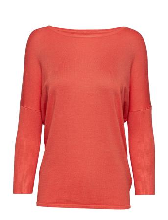 A2561, Milasz R-Neck Pullover Pullover Striktrøje Rød Saint Tropez
