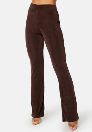 Bubbleroom - Wiley trousers XS - Brown - Byxor - Dam