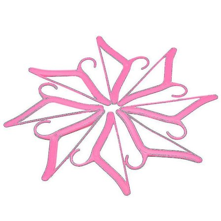 20 kpl vaaleanpunaiset henkarit Barbie-nukkejen vaatteiden ja asusteiden muovisille henkareille