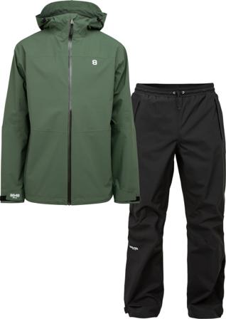8848 Altitude Men's Main Rain Set Unisex rainwear sets Green M