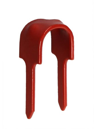 Norwesco 750071 Spikerklammer falurød, to bein 10-11 mm, Installasjonsmaterial