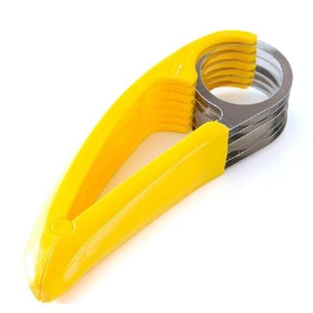 Luova hedelmäleikkuri banaanileikkuri hedelmien jakaja DIY-vempaimet kotikeittiö