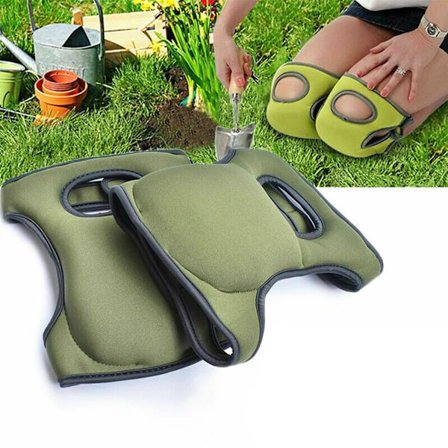 2x Hagekneeputer - Olivengrønn Gel Kneeputer