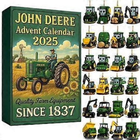24-dages John Deere julekalender 2025 traktor blindboks