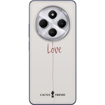 Yhteensopiva Puhelinkuori Xiaomi Xiaomi Redmi 14C Cactus and Friends - Love Balloon Minimal