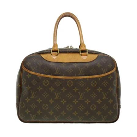 Louis Vuitton Vintage Pre-owned Canvas Deauville Taske Brun, Dame Vintage Tasker, Størrelse: ONE Size