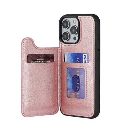 Allsidig magnetisk telefondeksel med kortspor, elegant PU-skinn, magnetisk flip-deksel, telefontilbehør designet for Phone 16 (FMY)