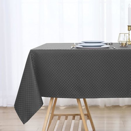 (Musta) Polyesterikangas Suorakulmainen Pöytäliina 80x120cm, Vedenpitävä