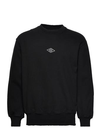 Distressed Crew Diamond Logo Black HAN Kjøbenhavn Clothing