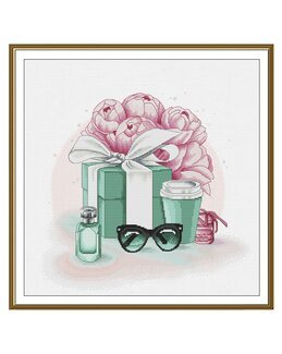 Broderikit Tavla Gåva från Tiffany - Nova Sloboda