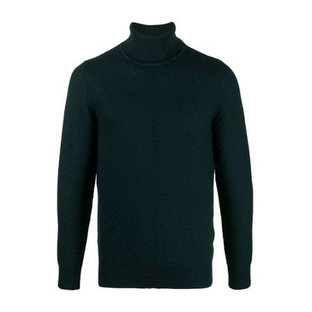 Lardini Turtlenecks grön, Herr Stickade tröjor, Herr, Storlek: M