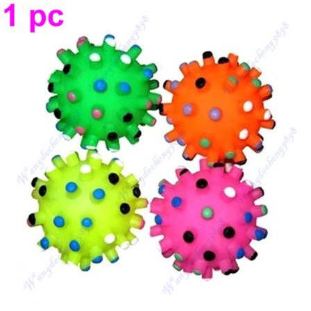 Pet Dog Toy Vinyl Ball Toy Piper Toy Ball Dog for Cat Interactive Toy Safe Dur