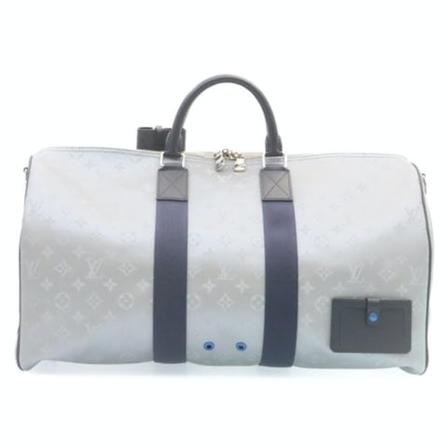 Louis Vuitton Vintage, Pre-owned Canvas Keepall Grijs, Dames, Maat:ONE Size