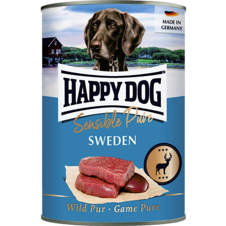 Happy Dog - Wet Dog Food Tinned GrainFree 100% Wild Game 400g - Hund - Hundefôr & hundemat - Våtfôr & våtmat - ZOO.no