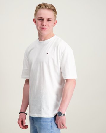 Tommy Hilfiger ESSENTIAL ARCHIVE FIT TEE SS Hvit T-skjorter Gutt - Kids Brand Store