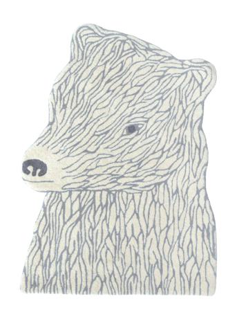 Bear Carpet Home Kids Decor Rugs And Carpets Asymmetric Rugs Grå EO
