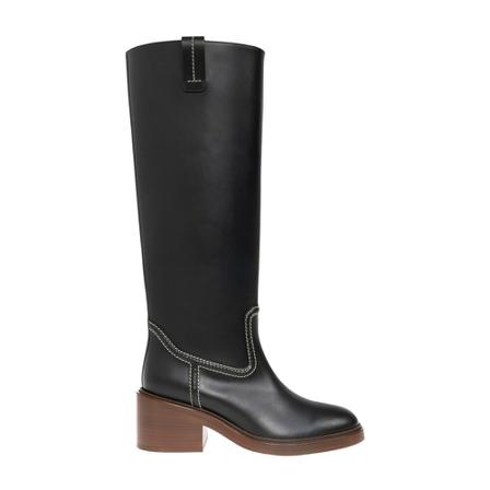 Chloé, ‘Evening’ heeled boots Zwart, Dames, Maat:35 EU,rubber