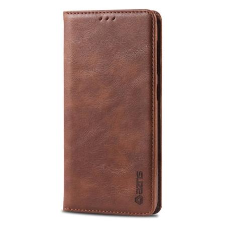 Støtdempende AZNS Wallet-deksel - Samsung Galaxy A10 Mörkbrun