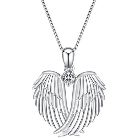 Engelen Vinger Smykke Engel Smykke Sølv Smykker Beskytterengel Vinger Henger Sjarmerende Smykker Gaver til Kvinner Jenter Venner