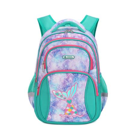 Student Barn Ryggsäck Toddler Skolväska Rymd Ryggraden Belastningsminskning Stor kapacitet Lake Blue