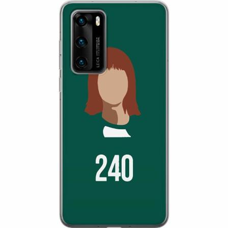 Huawei P40 Genomskinligt Skal Squid Game